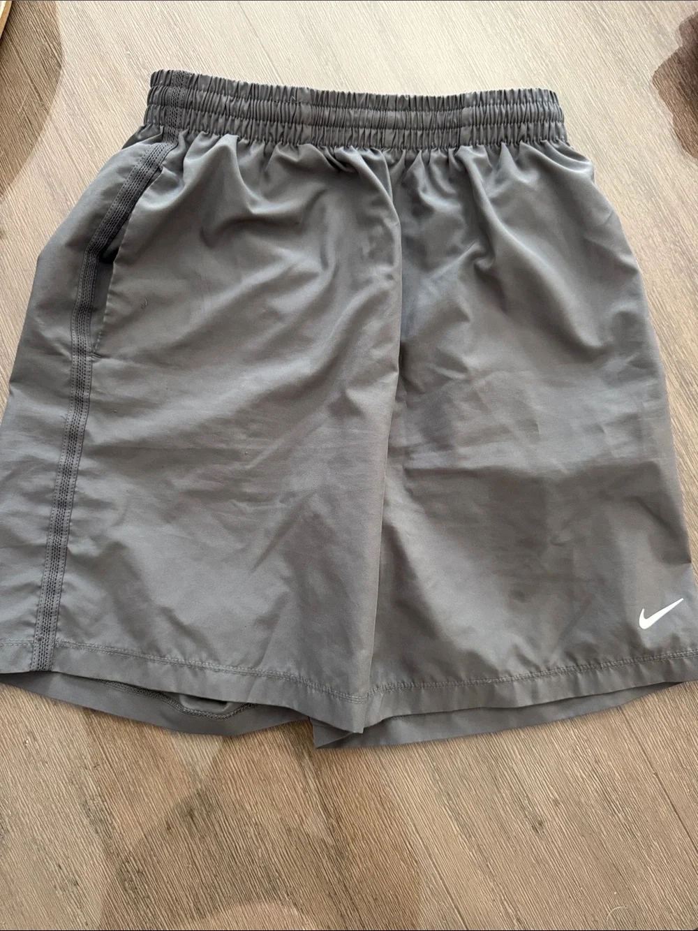 Nike Kids Athletic Shorts Trio — Pink, Blue, Gray